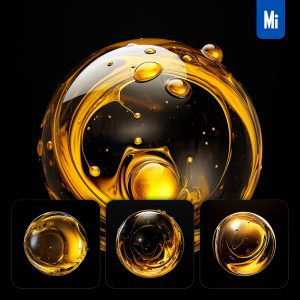 Midjourney Oil Drop Transparent