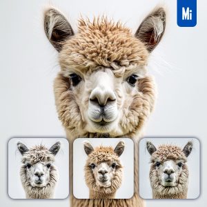 Midjourney Alpaca Head Face Photography