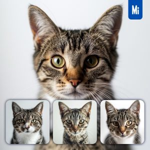 Midjourney Cat Face Head Photography
