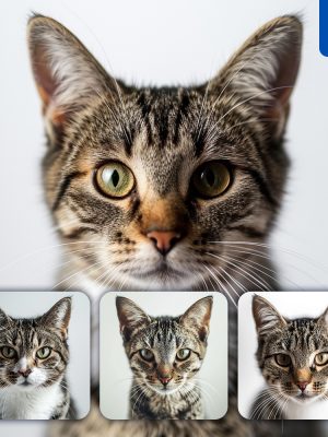 Midjourney Cat Face Head Photography