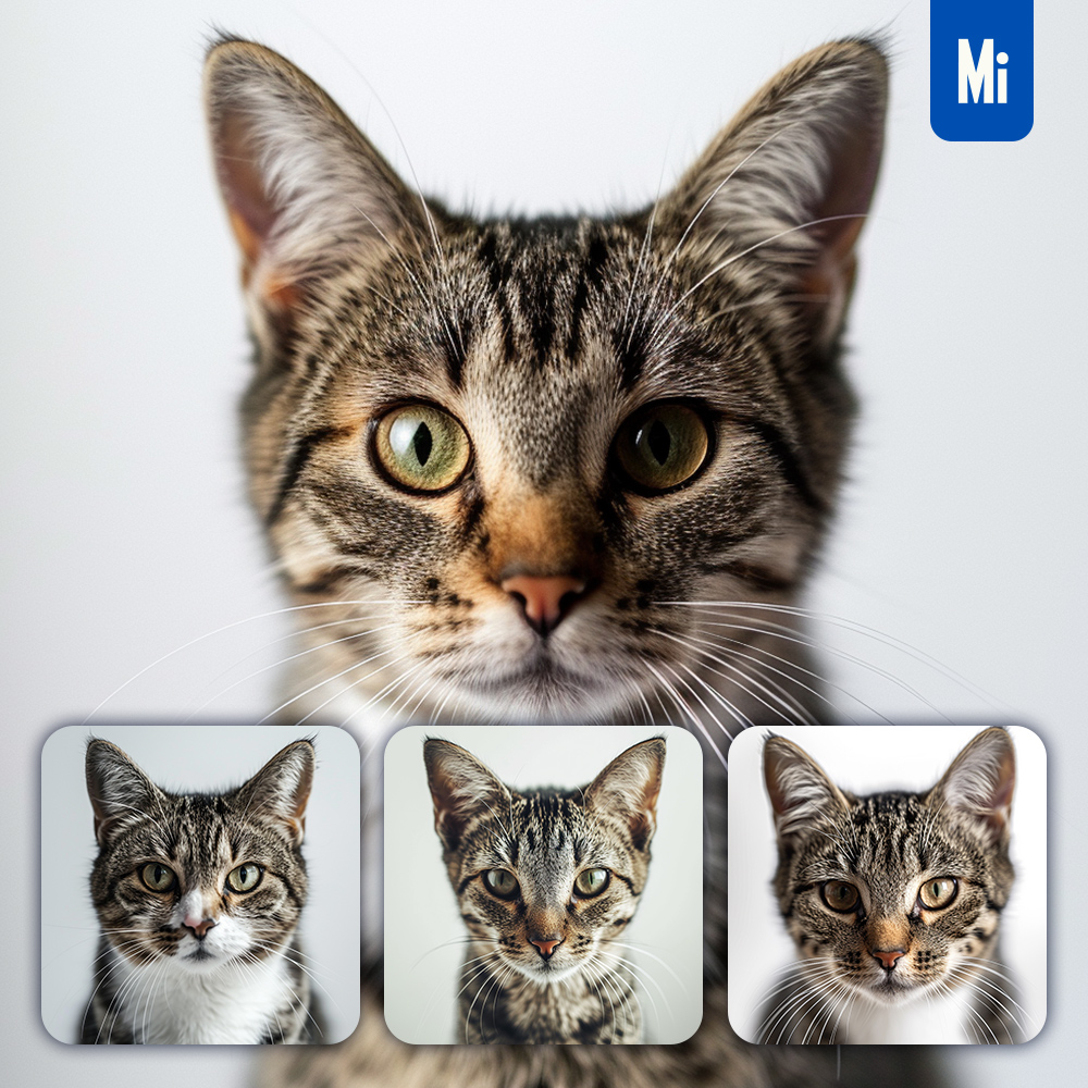 Midjourney Cat Face Head Photography