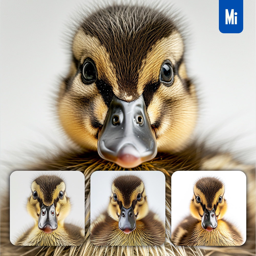 Midjourney Duck Face Head Photography
