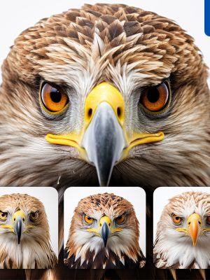 Midjourney Eagle Head Face Photography