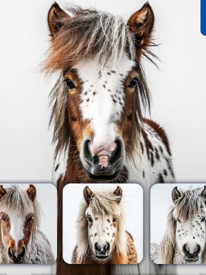 Midjourney Horse Pony Head Face Photography