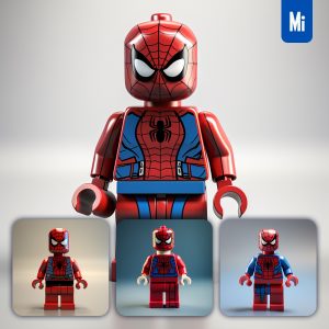 Midjourney Spider Man Lego 3D Character Toy Game