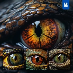 Midjourney Prompt Eyes Snake Close Up Bloodcurdling Grisly Photography