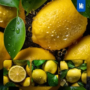 Midjourney Prompt Lemon Fresh Water Drop Photography