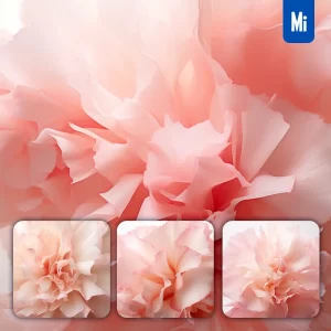 Midjourney Prompt Pink Carnation Flowers Petals Close Up Art Beauty Photography
