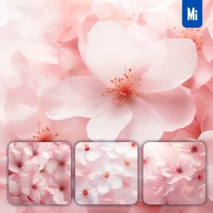 Midjourney Prompt Pink Cherry Blossom Flowers Petals Close Up Art Beauty Photography