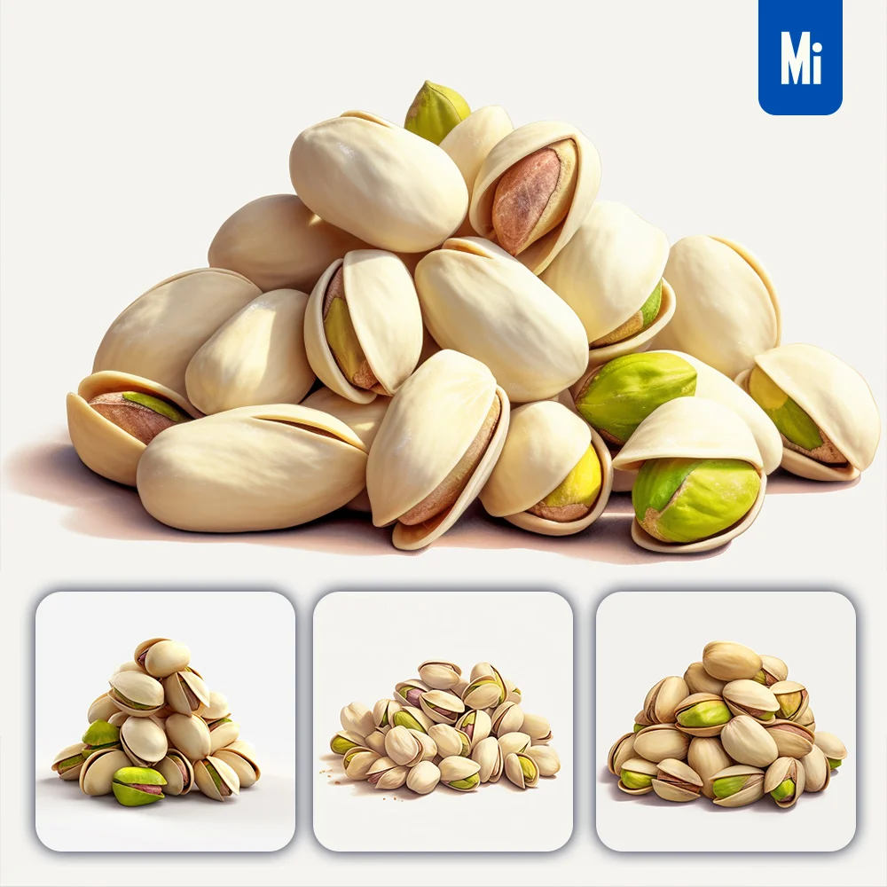 Midjourney Prompt Pistachio Nut Pile Pistachios Painting Illustration