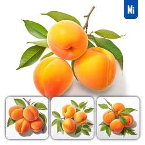 Midjourney Prompt Apricot Leaf Illustration Painting