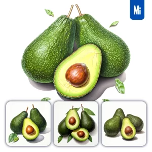 Midjourney Prompt Avocado Illustration Painting