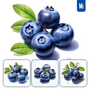 Midjourney Prompt Blueberry Leaves Leaf Illustration Painting