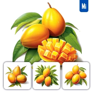 Midjourney Prompt Mango Leaf Illustration Painting