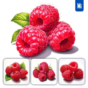 Midjourney Prompt Raspberry Leaf Illustration Painting