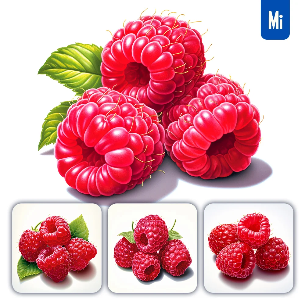 Midjourney Prompt Raspberry Leaf Illustration Painting