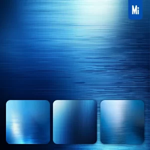 Midjourney Prompt Blue Metal Light Shiny Gradient Wallpaper Background
