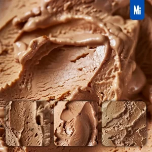 Midjourney Prompt Chocolate Ice Cream Creamy Cheese Gelato Brown Delicious Photography