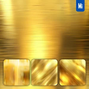 Midjourney Prompt Gold Metal Light Shiny Gradient Wallpaper Background