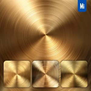 Midjourney Prompt Gold Shiny Circular Gradient Light Wallpaper Background