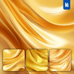 Midjourney Prompt Gold Shiny Golden Gradient Soft Silk Wallpaper Background