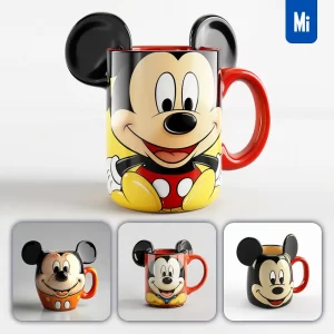Midjourney Prompt Mickey Mouse Cup Mug Cartoon Photography