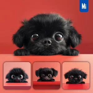 Midjourney Prompt Dog Plush Toy Head Cute Front 3D Animation