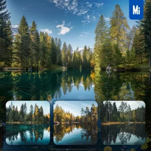 Midjourney Prompt Forest Woods Lake Tree Landscape Photography