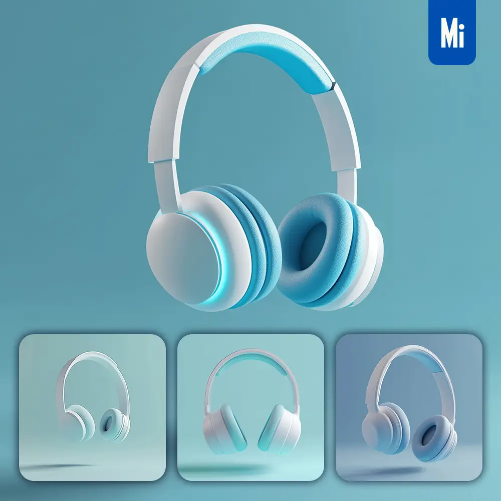 Midjourney Prompt Earphone Headset 3D Cartoon Cute Render C4D Icon
