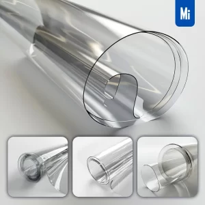 Midjourney Prompt Roll Transparent 3D Glass Plastic