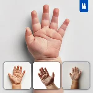 Midjourney Prompt Baby Hand Palm Cute Photography