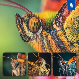 Midjourney Prompt Butterfly Moth Mouth Eyes Proboscis Head Detailed Feature Close Up Photography