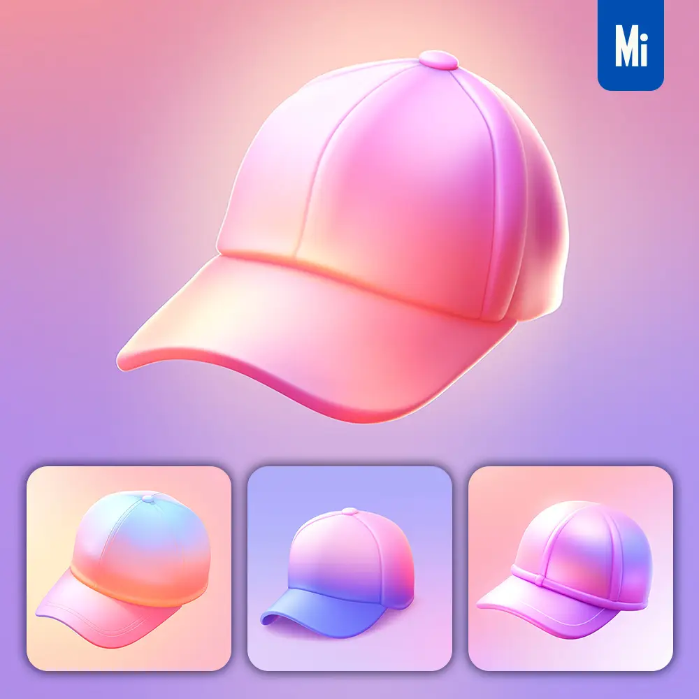 Midjourney Prompt Cap 3D Icon Game Cartoon Cute Lovely