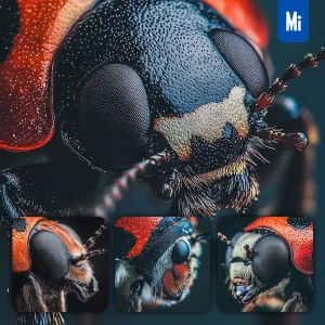 Midjourney Prompt Ladybug Head Eyes Detailed Feature Close Up Photography