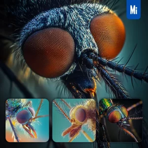 Midjourney Prompt Mosquito Mouth Eyes Proboscis Head Detailed Feature Close Up Photography