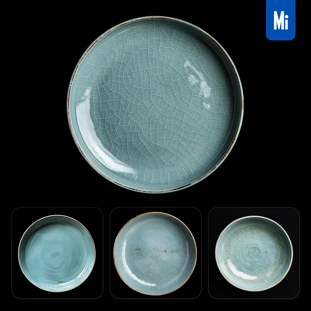 Midjourney Prompt Plate Chinese Porcelain China Crackle Glaze Pattern Ceramic Photography