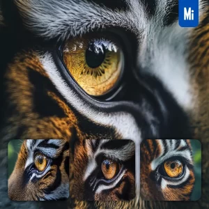 Midjourney Prompt Tiger Eyes Detailed Close Up Photography