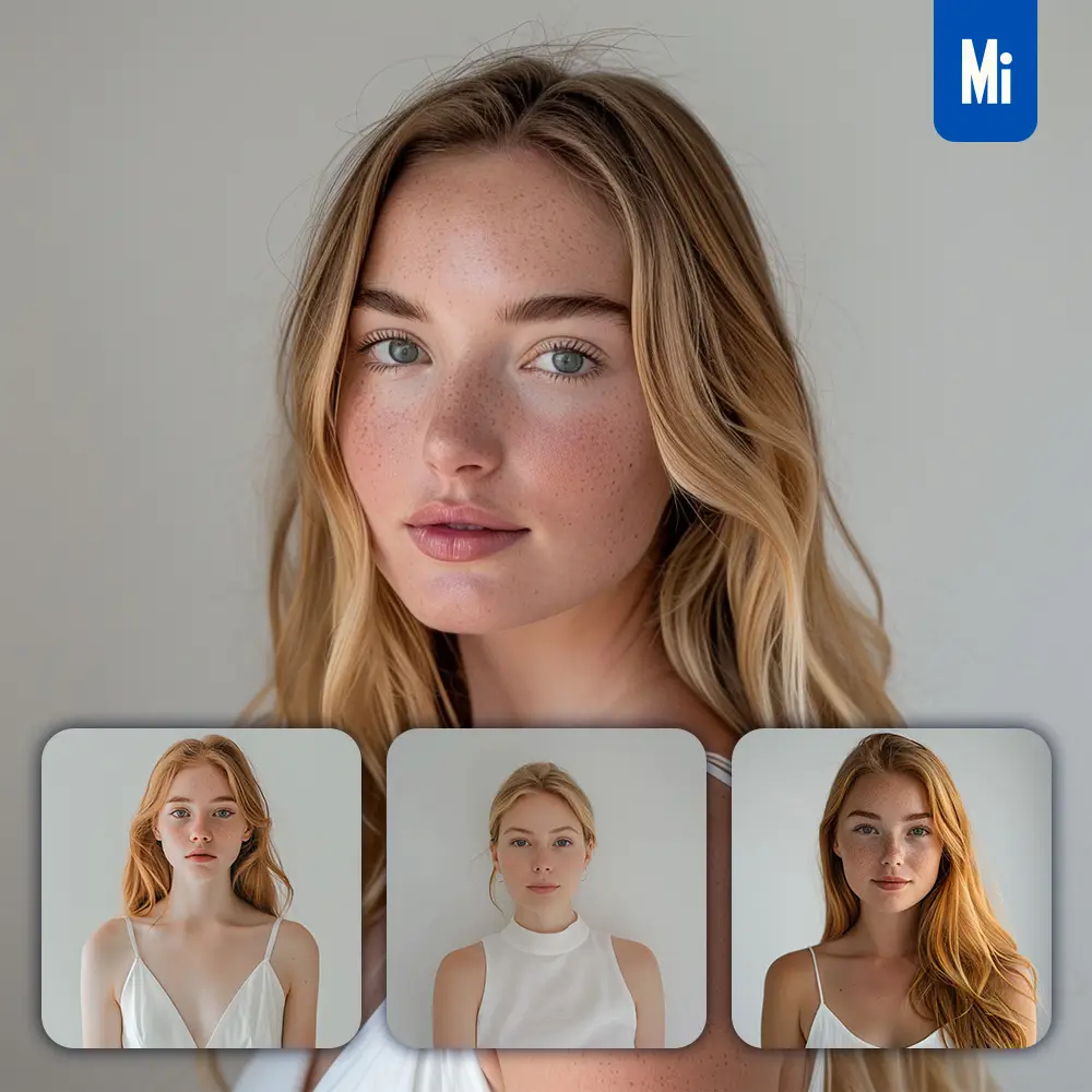 Midjourney Prompt Australian Woman Girl Lady White Dress Portrait Photography
