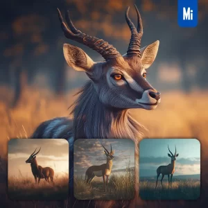 Midjourney Prompt Antelope Vigilant Cineframe Close Up Photography