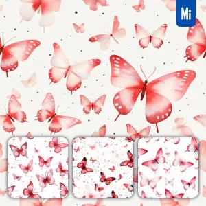 Midjourney Prompt Butterfly Cute Painting Watercolor Ink Drawing Pattern