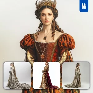 Midjourney Prompt Duchess Countess Lady Renaissance Medieval Primitive Portrait Photography