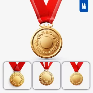 Midjourney Prompt Gold Medal Champion White C4D 3D Icon Cartoon