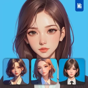 Midjourney Prompt Lawyer Business Woman Girl Female Office Lady Suit Portrait Cartoon Painting