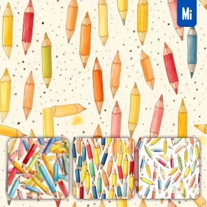 Midjourney Prompt Pencil Cute Painting Watercolor Ink Drawing Pattern