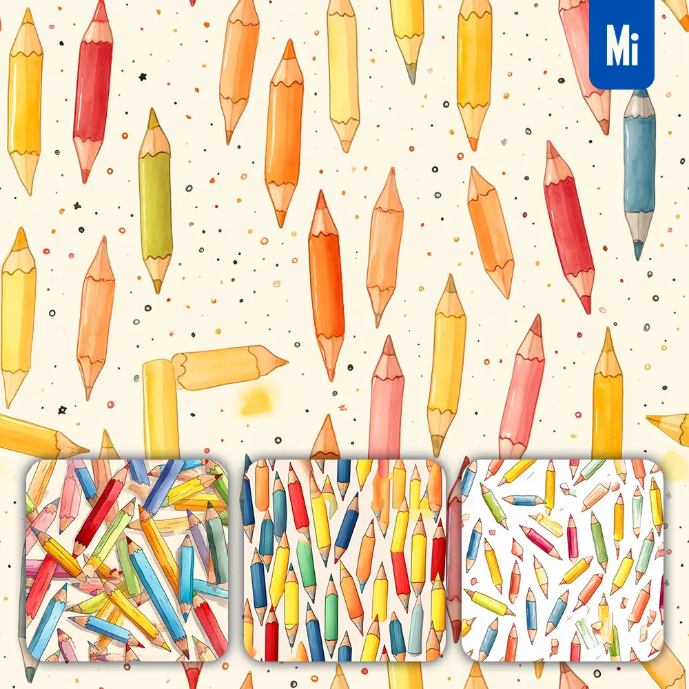 Midjourney Prompt Pencil Cute Painting Watercolor Ink Drawing Pattern