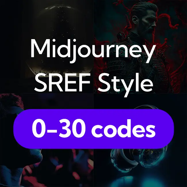 A guideline and examples to SREF Style Reference in Midjourney (0-30 codes)