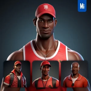 Midjourney Prompt Michael Jordan Cartoon Character 3D Cute Superstar Animation