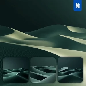 Midjourney Prompt Green Sand Dunes Gradient Background Minimalist Photography