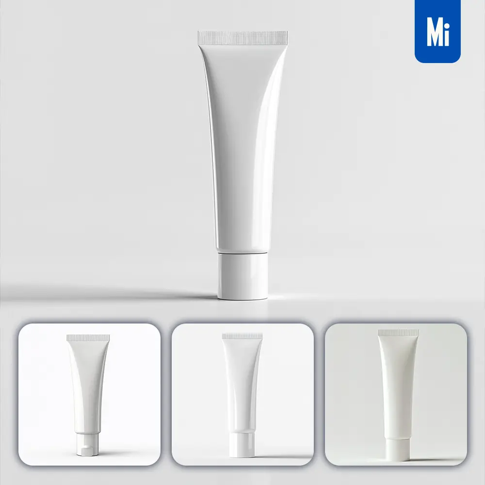 Midjourney Prompt White Tube Toothpaste Gel Mock Up Advertising Photography