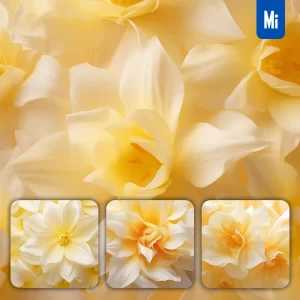 Midjourney Prompt Daffodils Yellow Flower Petals Close Up Art Beauty Photography